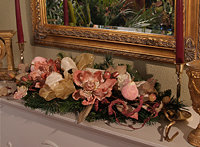 Gilded Holiday Magnolia Centerpiece